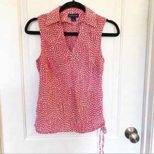 Ann Taylor silk sleeveless blouse top